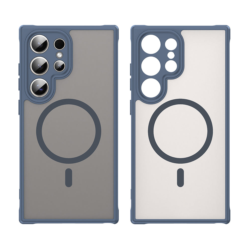 Etui MagSafe do Samsung Galaxy S24 Ultra S928, Techsuit, HaloFrost II, Granatowy