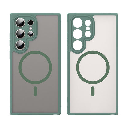 Etui MagSafe do Samsung Galaxy S24 Ultra S928, Techsuit, HaloFrost II, Zielony