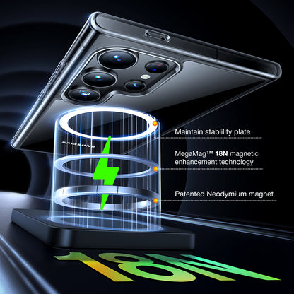 Etui MagSafe dla Samsung Galaxy S24 Ultra S928, Torras, Diamond, Przezroczyste