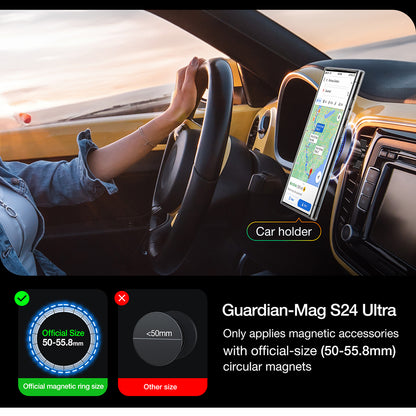 Etui MagSafe dla Samsung Galaxy S24 Ultra S928, Torras, Diamond, Przezroczyste