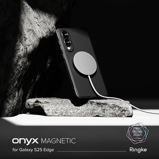 Etui MagSafe do Samsung Galaxy S25 Edge S937, Ringke, Onyx, czarne