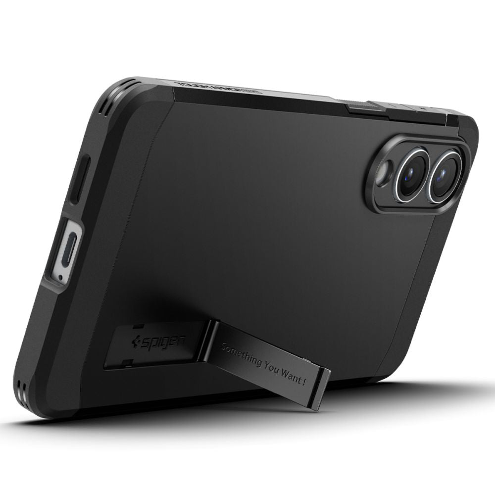 Etui MagSafe dla Samsung Galaxy S25 Edge S937, Spigen, Tough Armor, Czarne ACS09422