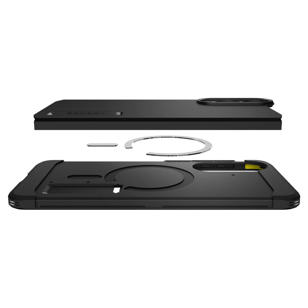 Etui MagSafe dla Samsung Galaxy S25 Edge S937, Spigen, Tough Armor, Czarne ACS09422
