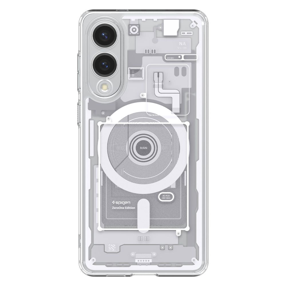 MagSafe Case for Samsung Galaxy S25 Edge S937, Spigen, Ultra Hybrid Zero One, White ACS09417