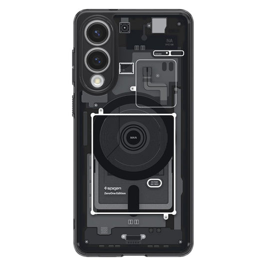 MagSafe Case for Samsung Galaxy S25 Edge S937, Spigen, Ultra Hybrid Zero One, Black ACS09415