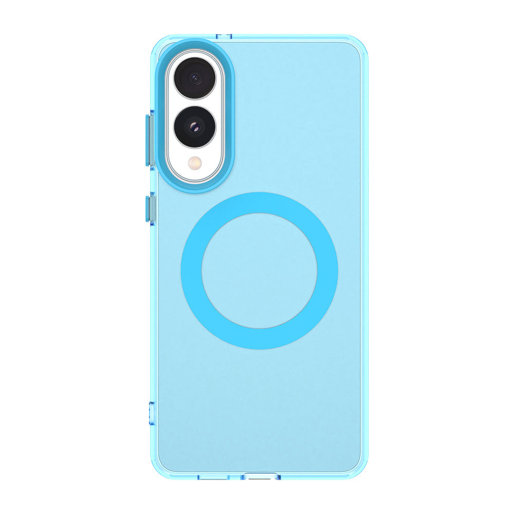 Etui MagSafe do Samsung Galaxy S25 Edge S937, Techsuit, CandyCase, Niebieskie