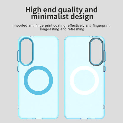 Etui MagSafe do Samsung Galaxy S25 Edge S937, Techsuit, CandyCase, Niebieskie