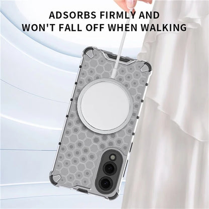 MagSafe Case for Samsung Galaxy S25 Edge S937, Techsuit, HoneyComb Shield, White