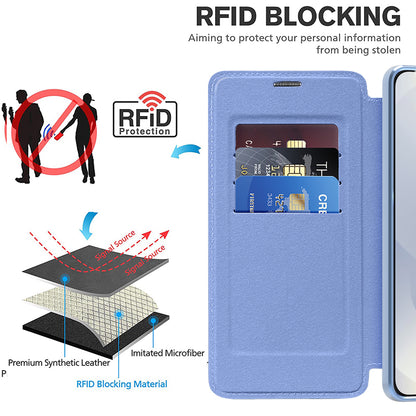 Etui MagSafe do Samsung Galaxy S25 Edge S937, Techsuit, SmartMag Book, Bleu
