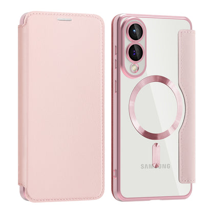 MagSafe Case for Samsung Galaxy S25 Edge S937, Techsuit, SmartMag Book, Pink