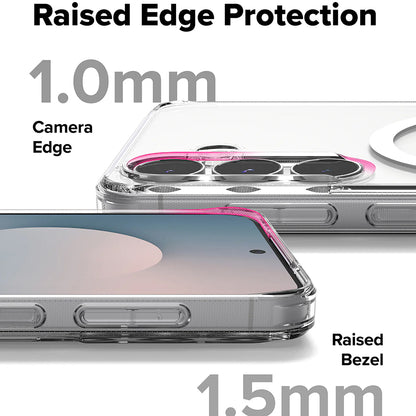 Etui MagSafe do Samsung Galaxy S25 FE, Ringke, Fusion, Przezroczyste