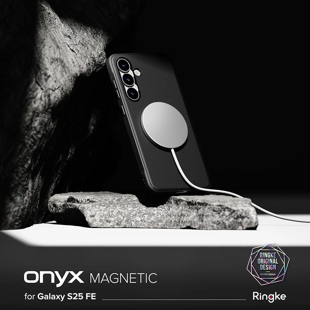 Etui MagSafe do Samsung Galaxy S25 FE, Ringke, Onyx, czarne