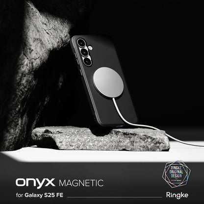 Etui MagSafe do Samsung Galaxy S25 FE, Ringke, Onyx, czarne