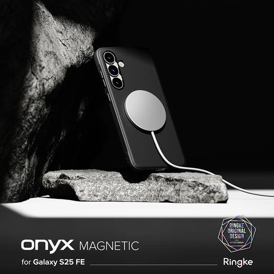 Etui MagSafe do Samsung Galaxy S25 FE, Ringke, Onyx, czarne