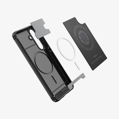 Etui MagSafe dla Samsung Galaxy S25 FE, Spigen, Core Armor, Matowe Czarne ACS10021