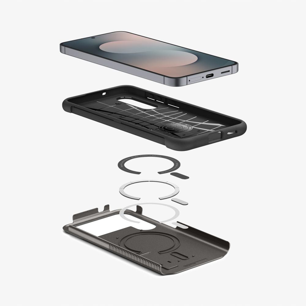 MagSafe Case for Samsung Galaxy S25 FE, Spigen, Slim Armor, Gray ACS10230