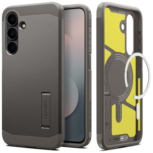 MagSafe Case for Samsung Galaxy S25 FE, Spigen, Tough Armor, Gray ACS10030