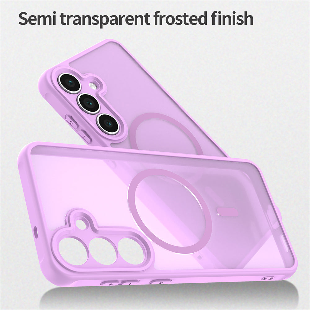 MagSafe Case for Samsung Galaxy S25 FE, Techsuit, HaloFrost II, Pink