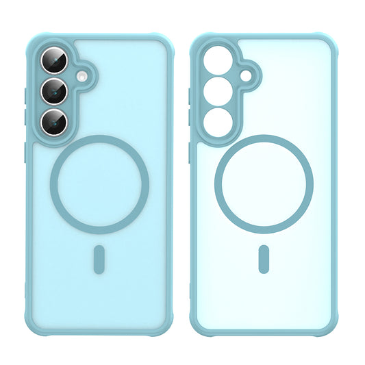 Etui MagSafe do Samsung Galaxy S25 FE, Techsuit, HaloFrost II, Jasnozielony