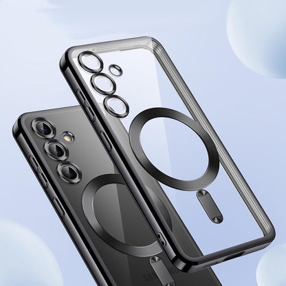 Etui MagSafe do Samsung Galaxy S25 FE, Techsuit, Luxury Crystal, Różowe