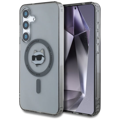 Etui MagSafe dla Samsung Galaxy S25+ S936, Karl Lagerfeld, IML Choupette's Head, Czarne