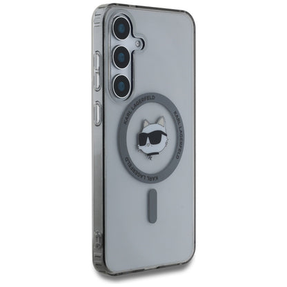 Etui MagSafe dla Samsung Galaxy S25+ S936, Karl Lagerfeld, IML Choupette's Head, Czarne