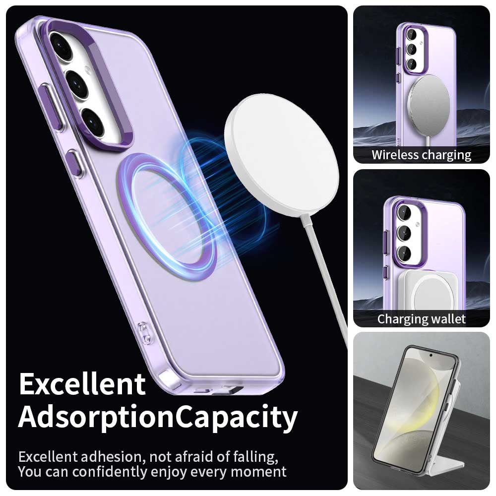 MagSafe Case for Samsung Galaxy S25+ S936 / S24+ S926, Techsuit, CandyCase, Purple