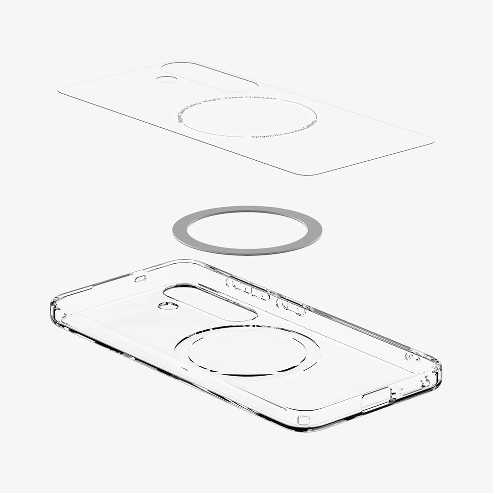 Etui MagSafe dla Samsung Galaxy S25+ S936, Spigen, Ultra Hybrid, Białe ACS08981