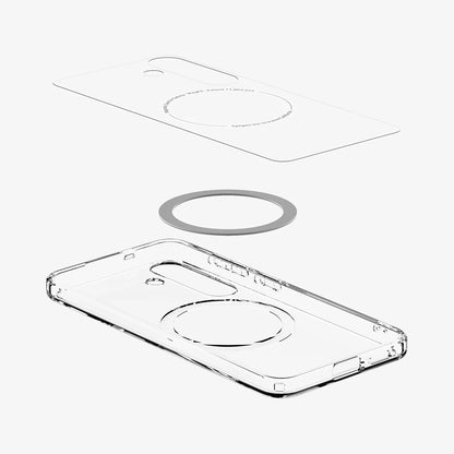 Etui MagSafe dla Samsung Galaxy S25+ S936, Spigen, Ultra Hybrid, Białe ACS08981