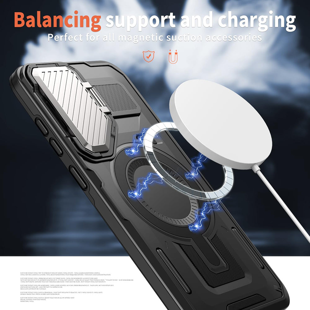 Etui MagSafe do Samsung Galaxy S25+ S936, Techsuit, CamVault, czarne