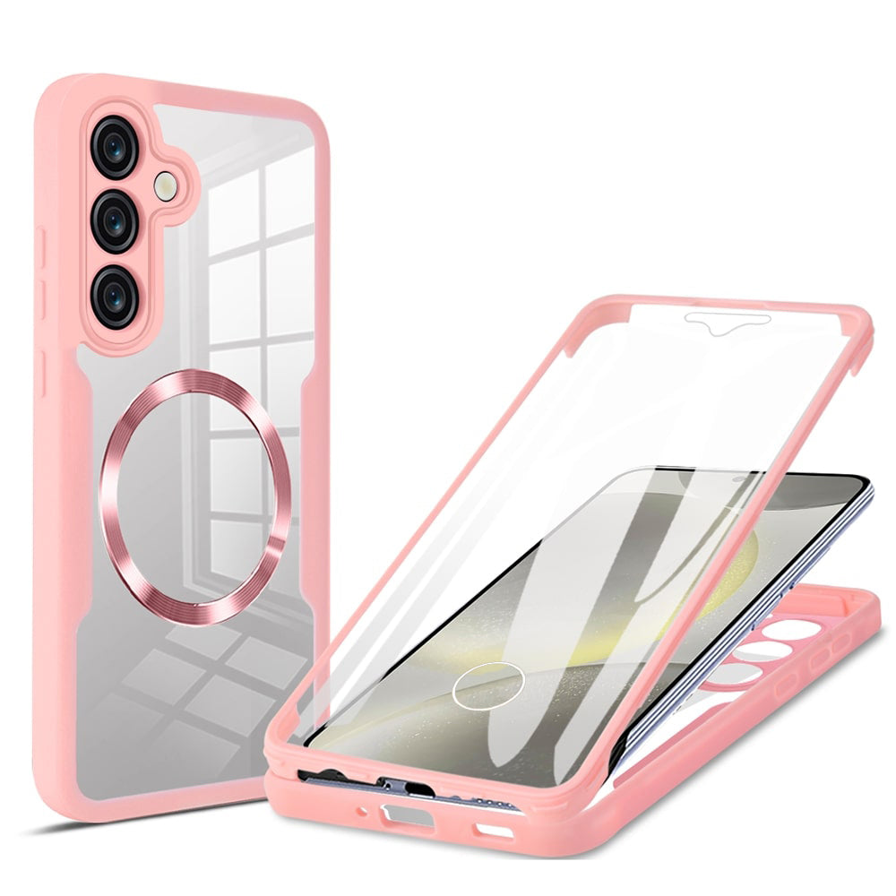 Etui MagSafe do Samsung Galaxy S25+ S936, Techsuit, ColorVerse 360, Różowe