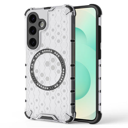 Etui MagSafe do Samsung Galaxy S25+ S936, Techsuit, HoneyComb Shield, Białe
