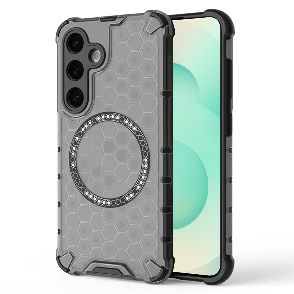 Etui MagSafe do Samsung Galaxy S25+ S936, Techsuit, HoneyComb Shield, czarne