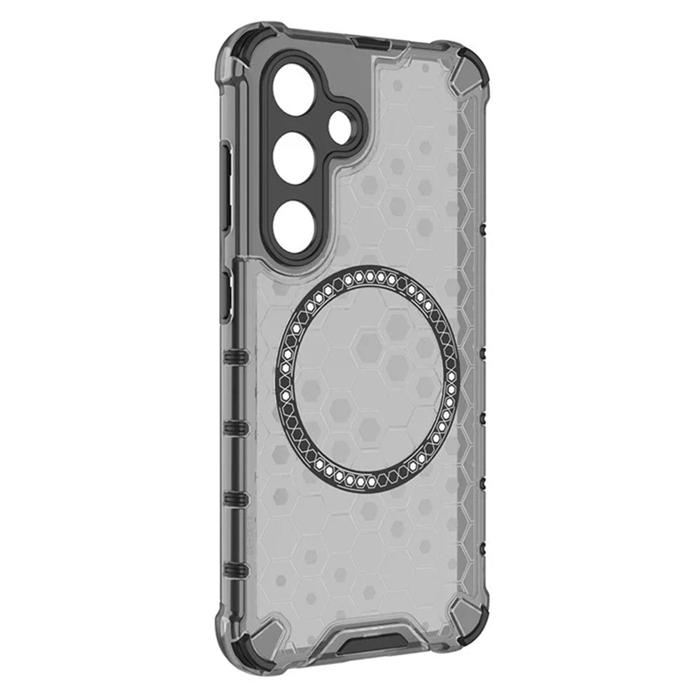 Etui MagSafe do Samsung Galaxy S25+ S936, Techsuit, HoneyComb Shield, czarne