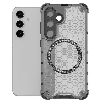 Etui MagSafe do Samsung Galaxy S25+ S936, Techsuit, HoneyComb Shield, czarne