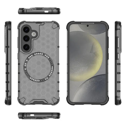 Etui MagSafe do Samsung Galaxy S25+ S936, Techsuit, HoneyComb Shield, czarne