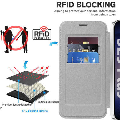 Etui MagSafe do Samsung Galaxy S25+ S936, Techsuit, SmartMag Book, Szary