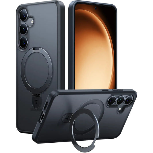 Etui MagSafe dla Samsung Galaxy S25+ S936, Torras, Ostand, Czarne