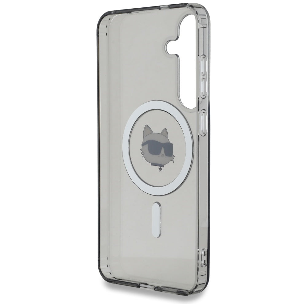 Etui MagSafe dla Samsung Galaxy S25 S931, Karl Lagerfeld, IML Choupette's Head, Czarne