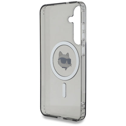 Etui MagSafe dla Samsung Galaxy S25 S931, Karl Lagerfeld, IML Choupette's Head, Czarne