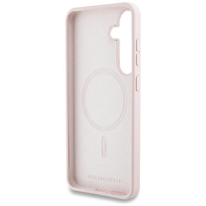 Etui MagSafe dla Samsung Galaxy S25 S931, Karl Lagerfeld, Silikonowe Graffiti, Różowy
