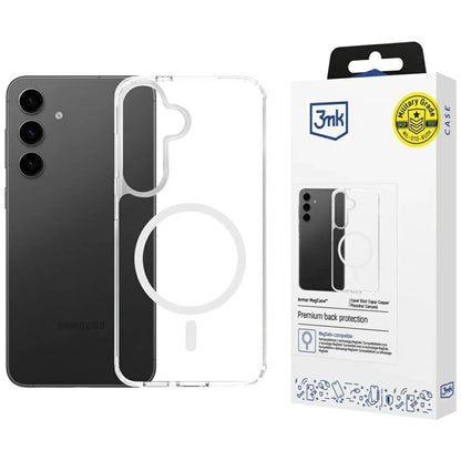 Etui MagSafe do Samsung Galaxy S25 S931 / S24 S921, 3MK, Armor MagCase, Przezroczyste
