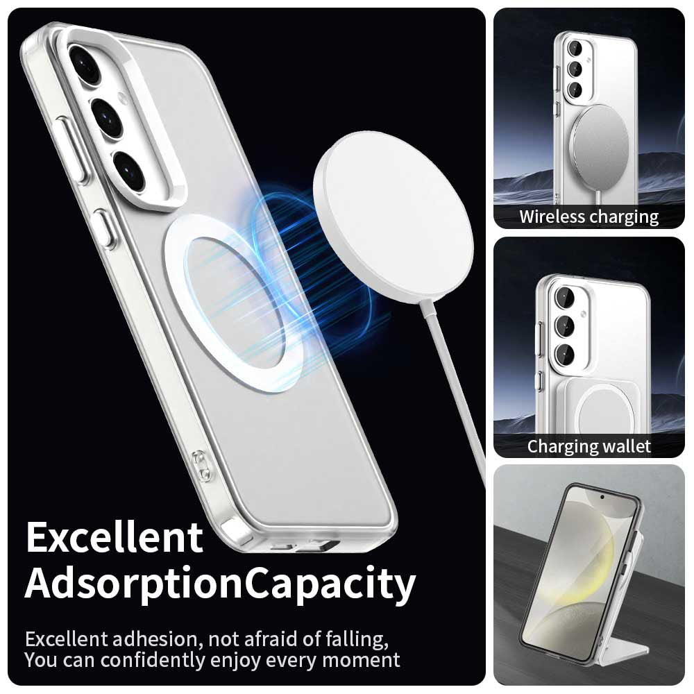 Etui MagSafe do Samsung Galaxy S25 S931 / S24 S921, Techsuit, CandyCase, Białe