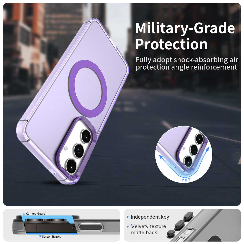 Etui MagSafe do Samsung Galaxy S25 S931 / S24 S921, Techsuit, CandyCase, Fioletowy