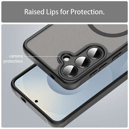 Etui MagSafe dla Samsung Galaxy S25 S931 / S24 S921, Techsuit, HaloFrost II (Big Lens Hole), Czarne