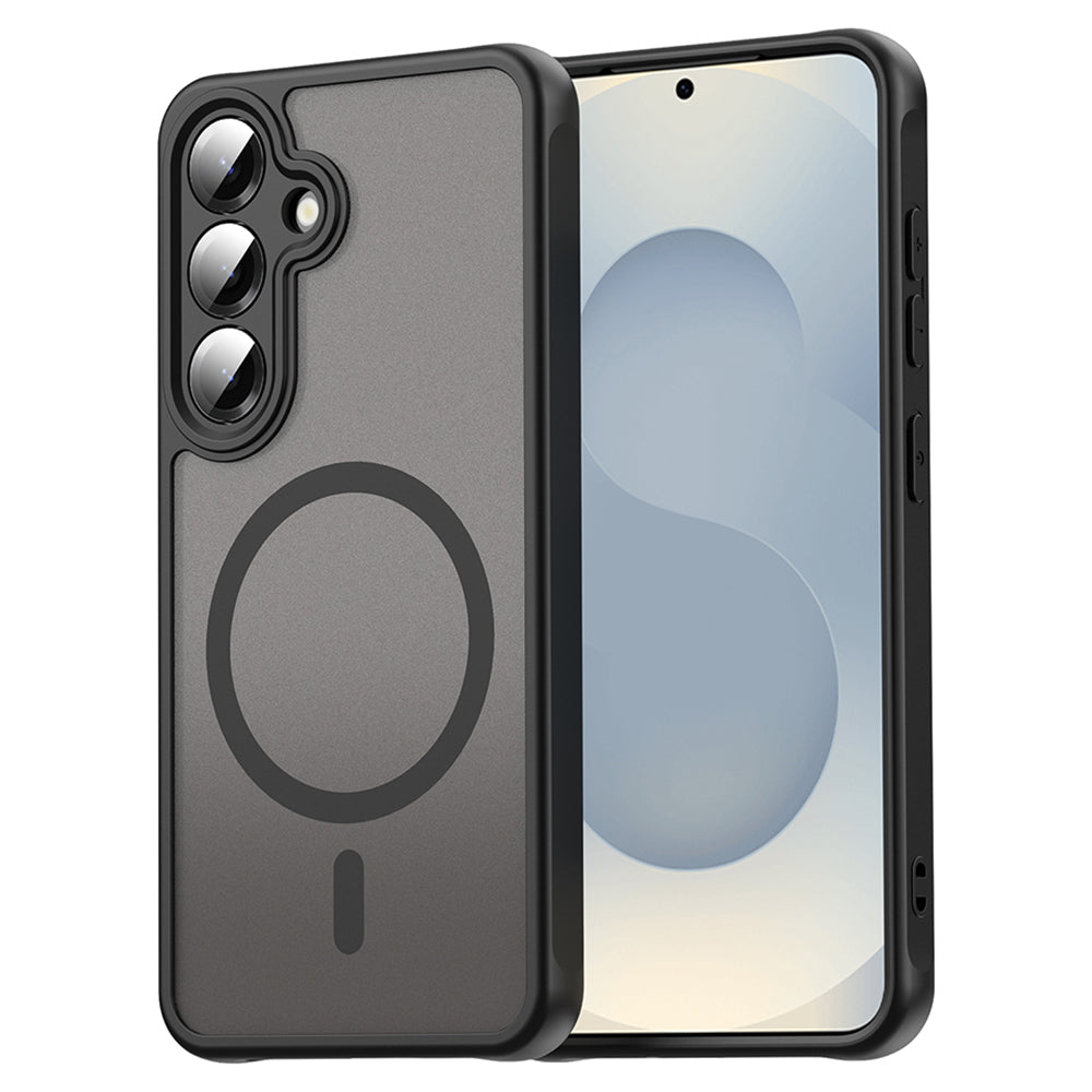 Etui MagSafe dla Samsung Galaxy S25 S931 / S24 S921, Techsuit, HaloFrost II (Big Lens Hole), Czarne