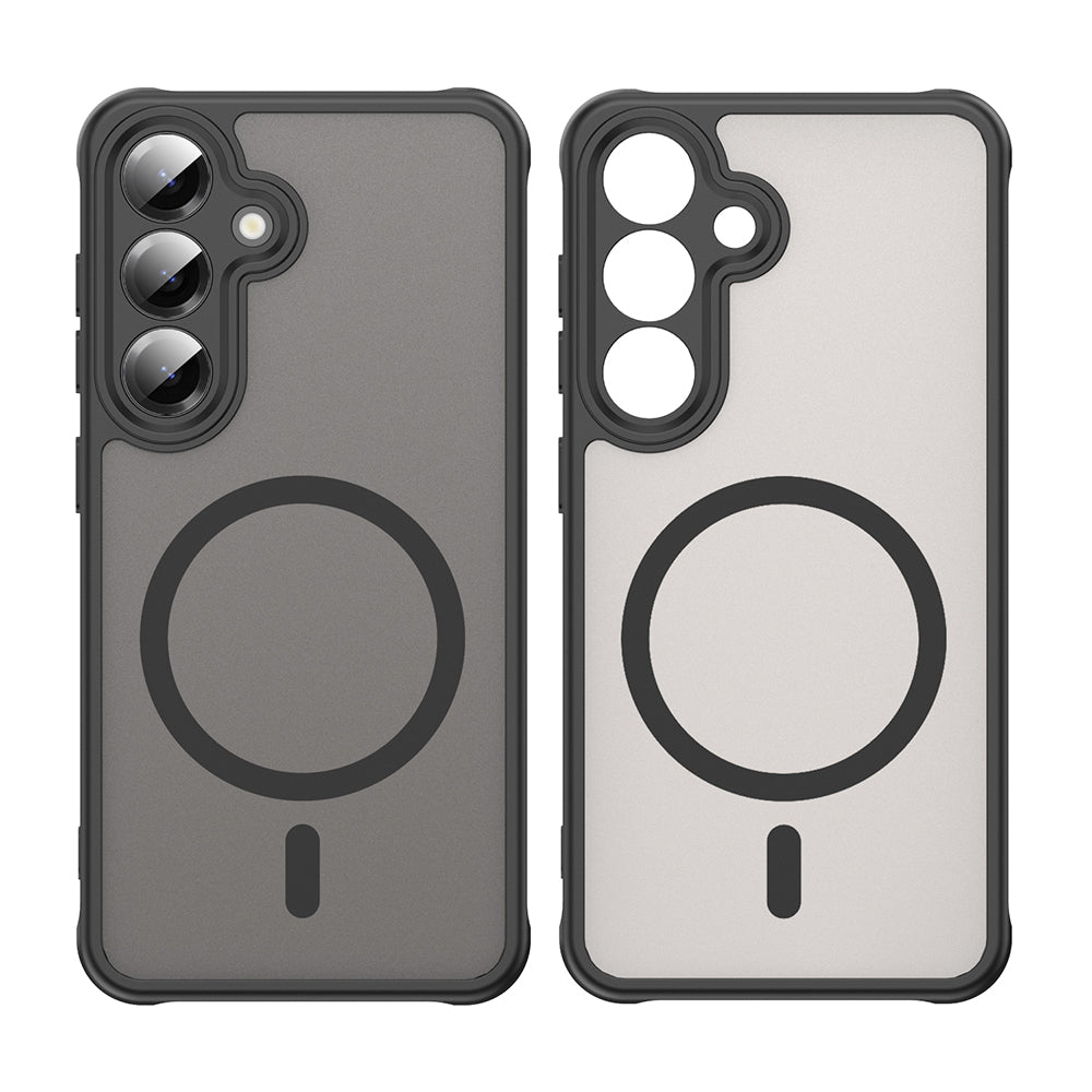 Etui MagSafe dla Samsung Galaxy S25 S931 / S24 S921, Techsuit, HaloFrost II (Big Lens Hole), Czarne