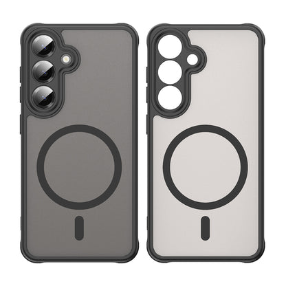 Etui MagSafe dla Samsung Galaxy S25 S931 / S24 S921, Techsuit, HaloFrost II (Big Lens Hole), Czarne