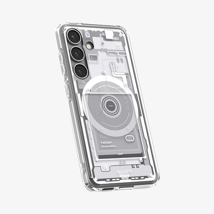 Etui MagSafe dla Samsung Galaxy S25 S931, Spigen, Ultra Hybrid Zero One, Białe ACS09004