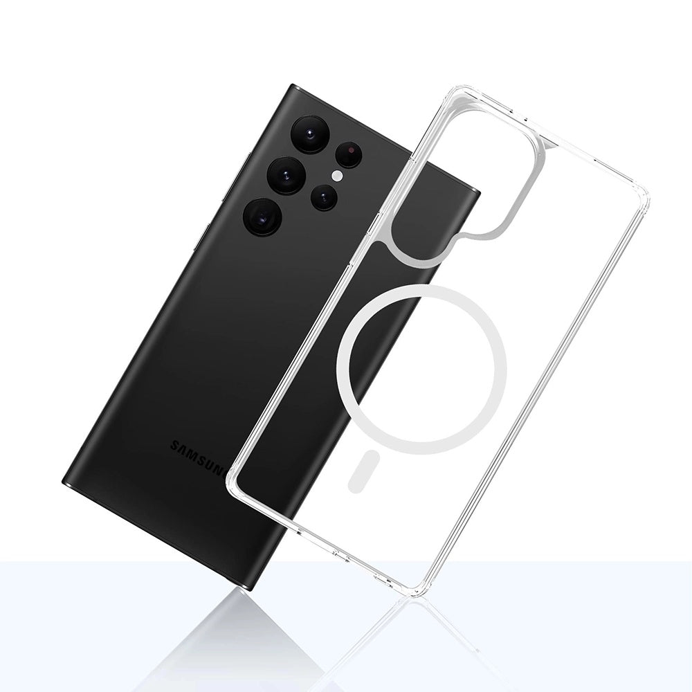 Etui MagSafe do Samsung Galaxy S25 Ultra S938, 3MK, Armor MagCase, Przezroczyste